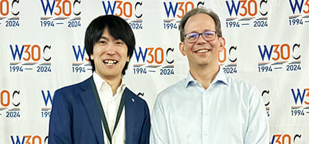 インターネット・アカデミーの有滝とW3C CEOのSeth Dobbs氏
